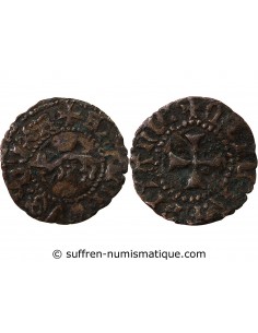 DUCHÉ DE BRETAGNE, FRANCOIS II - DENIER A L'HERMINE 1458 / 1488 RENNES