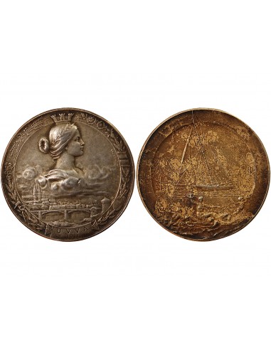 UNION DE LA VOILE ET DE LA VAPEUR D'ANGERS - MEDAILLE ARGENT 1911