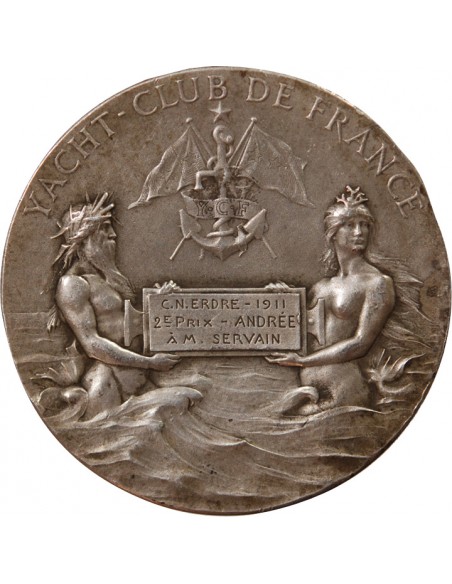 YACHT CLUB DE FRANCE - MEDAILLE ARGENT 1911