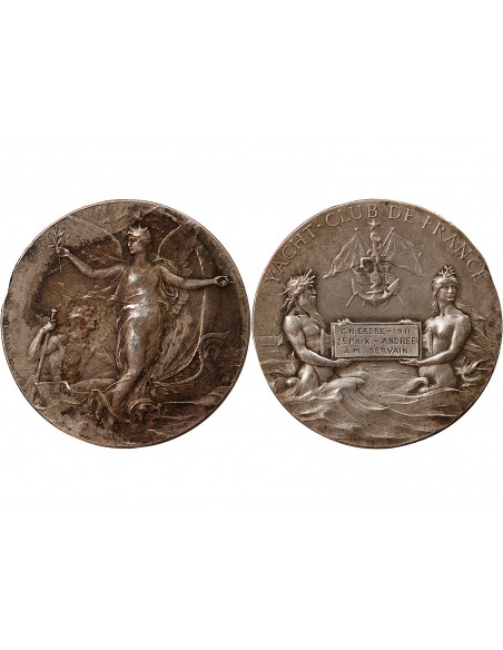 YACHT CLUB DE FRANCE - MEDAILLE ARGENT 1911