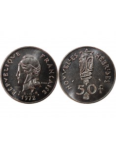 NOUVELLES-HEBRIDES - 50 FRANCS 1972 ESSAI 2