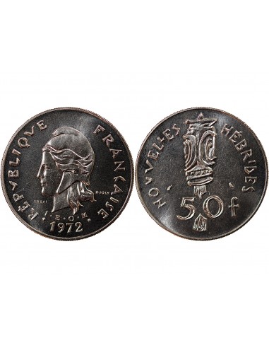 NOUVELLES-HEBRIDES - 50 FRANCS 1972 ESSAI
