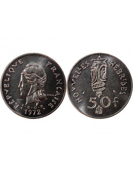 NOUVELLES-HEBRIDES - 50 FRANCS 1972 ESSAI