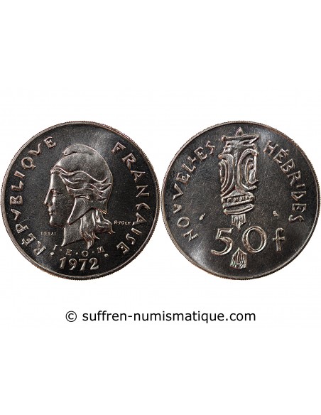 NOUVELLES-HEBRIDES - 50 FRANCS 1972 ESSAI