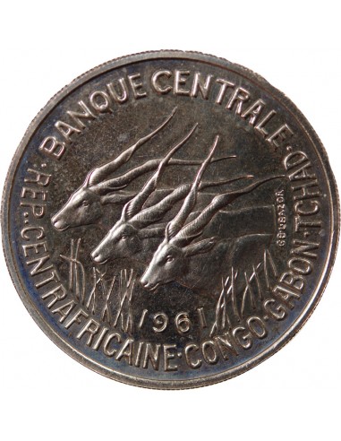 AFRIQUE EQUATORIALE - 50 FRANCS 1961 ESSAI