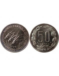 AFRIQUE EQUATORIALE - 50 FRANCS 1961 ESSAI 2