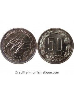 AFRIQUE EQUATORIALE - 50 FRANCS 1961 ESSAI