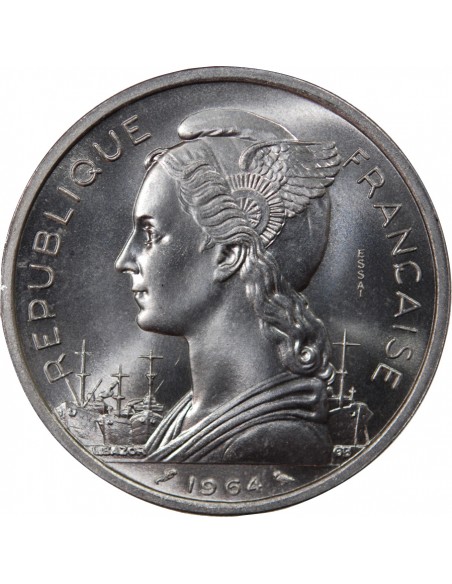 COMORES - 5 FRANCS 1964 ESSAI