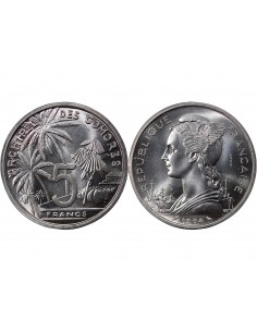 COMORES - 5 FRANCS 1964 ESSAI 2