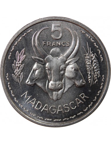 MADAGASCAR - 5 FRANCS 1953 ESSAI