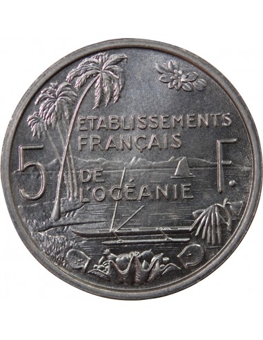 POLYNESIE FRANCAISE - 5 FRANCS 1952 ESSAI