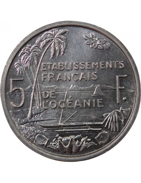 POLYNESIE FRANCAISE - 5 FRANCS 1952 ESSAI
