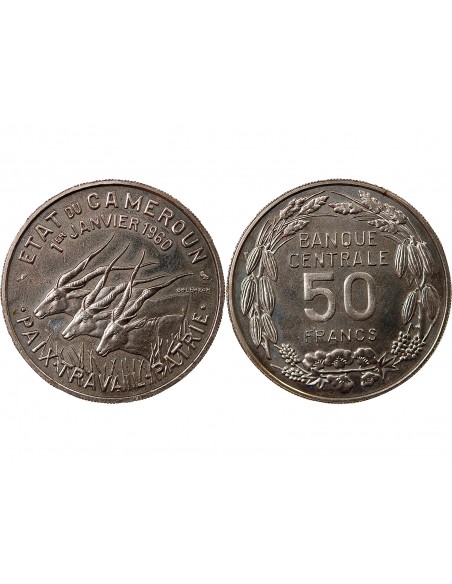 CAMEROUN - 50 FRANCS 1960 ESSAI