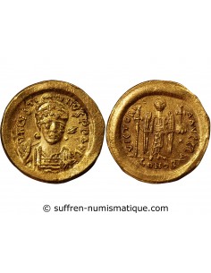 JUSTIN Ier - SOLIDUS OR 519 / 527 CONSTANTINOPLE