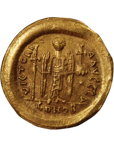 JUSTIN Ier - SOLIDUS OR 519 / 527 CONSTANTINOPLE