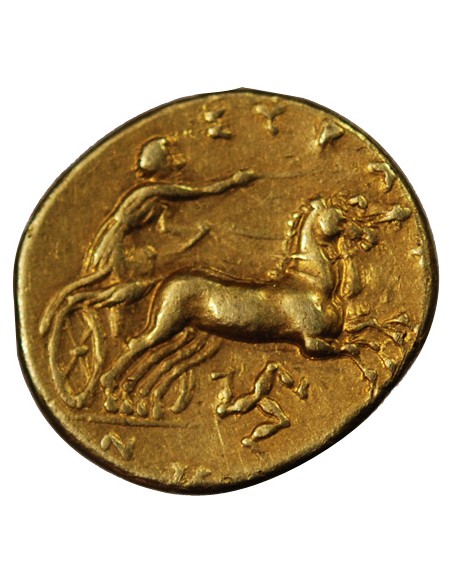 SICILE, SYRACUSE, AGATHOCLES - DRACHME OR 317 / 289 AV JC