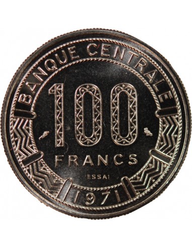 GABON - 100 FRANCS 1971 ESSAI