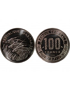 GABON - 100 FRANCS 1971 ESSAI 2