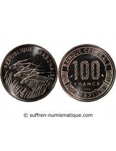 GABON - 100 FRANCS 1971 ESSAI