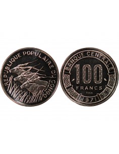 CONGO - 100 FRANCS 1971 ESSAI 2