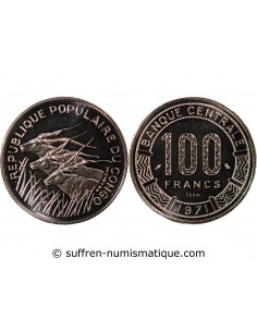 CONGO - 100 FRANCS 1971 ESSAI
