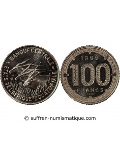 AFRIQUE EQUATORIALE - 100 FRANCS 1966 ESSAI