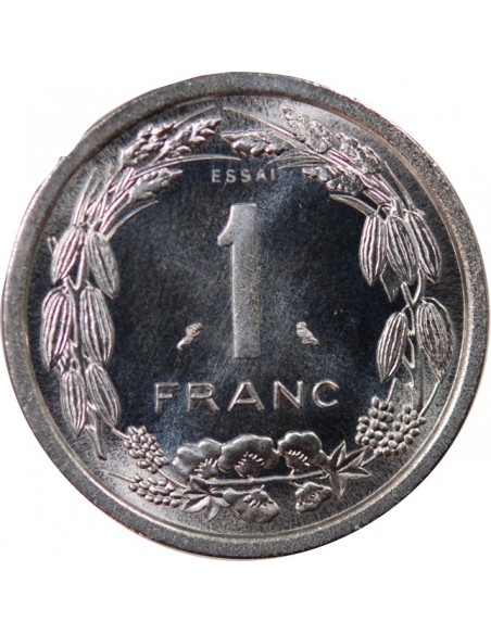 AFRIQUE CENTRALE - 1 FRANC 1974 ESSAI