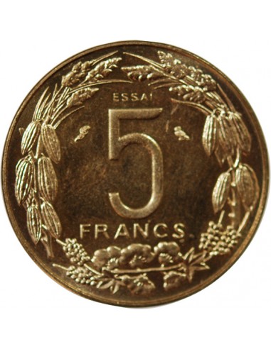 AFRIQUE CENTRALE - 5 FRANCS 1973 ESSAI