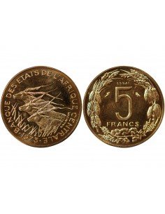 AFRIQUE CENTRALE - 5 FRANCS 1973 ESSAI 2