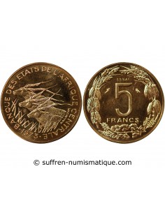 AFRIQUE CENTRALE - 5 FRANCS 1973 ESSAI