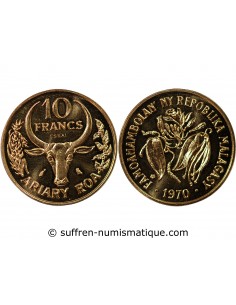 MADAGASCAR - 10 FRANCS 1970 ESSAI