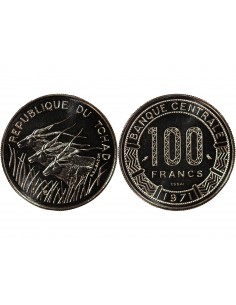TCHAD - 100 FRANCS 1971 ESSAI 2