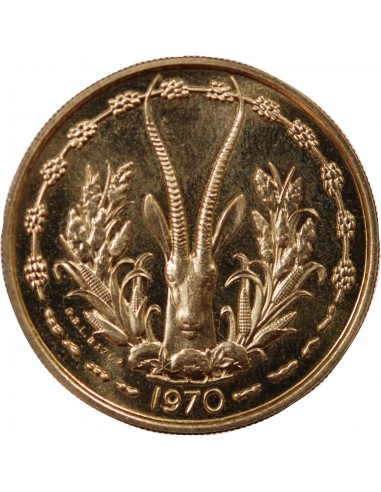 AFRIQUE DE L'OUEST - 25 FRANCS 1970 ESSAI