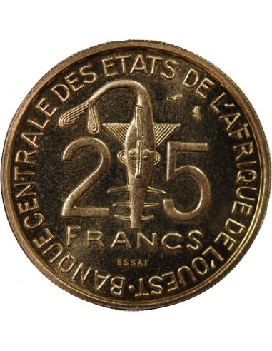 AFRIQUE DE L'OUEST - 25 FRANCS 1970 ESSAI