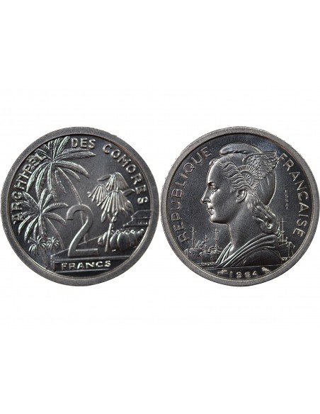 COMORES - 2 FRANCS 1964 ESSAI