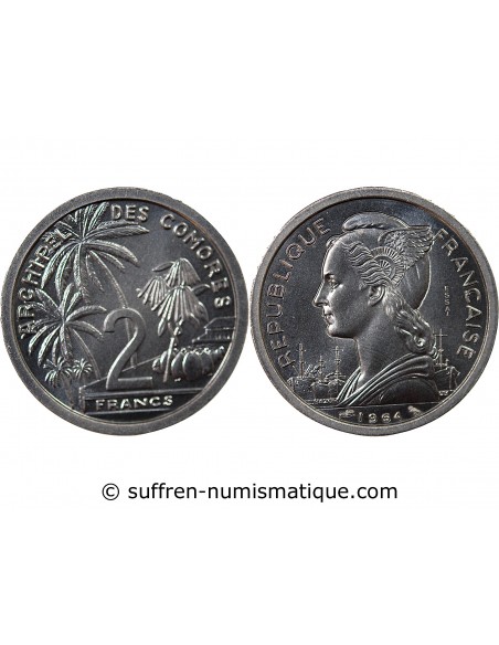 COMORES - 2 FRANCS 1964 ESSAI