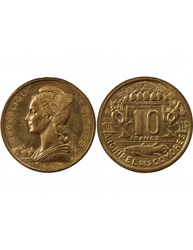 COMORES - 10 FRANCS 1964 ESSAI