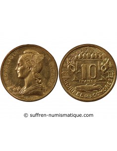 COMORES - 10 FRANCS 1964 ESSAI