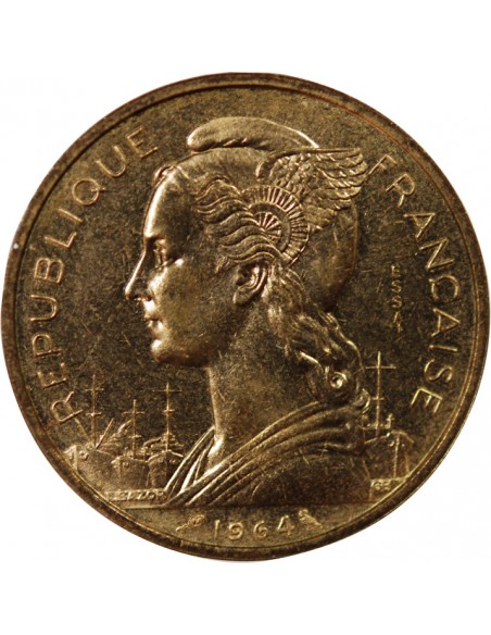 COMORES - 20 FRANCS 1964 ESSAI