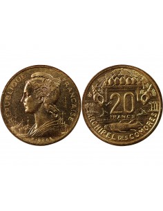 COMORES - 20 FRANCS 1964 ESSAI 2