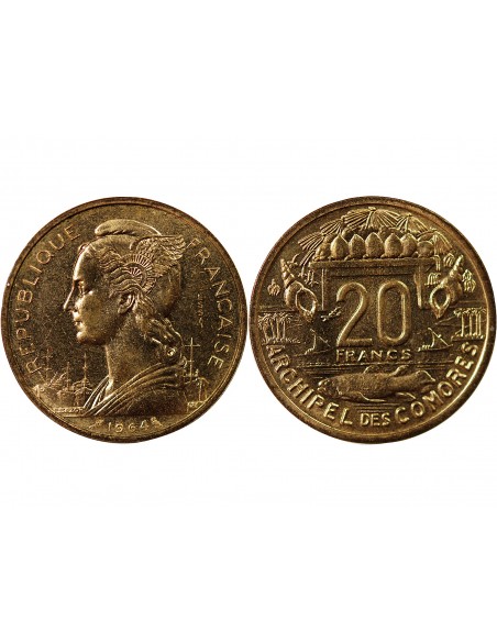COMORES - 20 FRANCS 1964 ESSAI