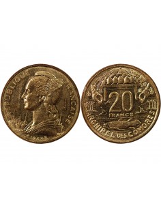 COMORES - 20 FRANCS 1964 ESSAI 2