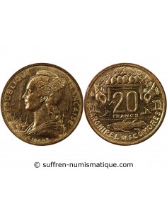 COMORES - 20 FRANCS 1964 ESSAI