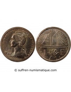 SAINT-PIERRE ET MIQUELON - 1 FRANC 1948 ESSAI
