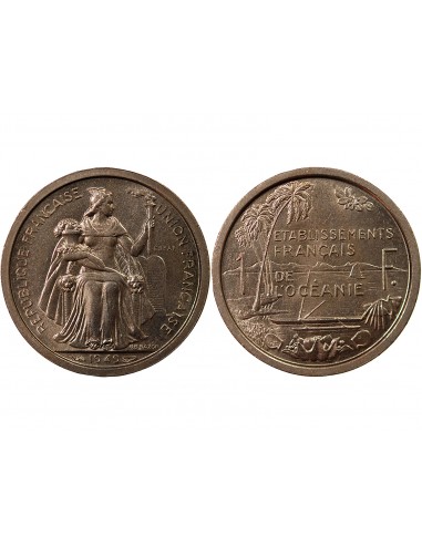 POLYNESIE FRANCAISE - 1 FRANC 1949 ESSAI