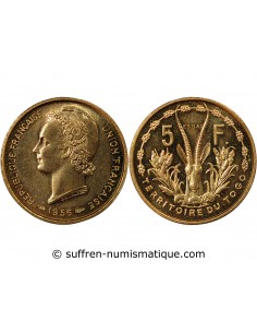 TOGO - 5 FRANCS 1956 ESSAI