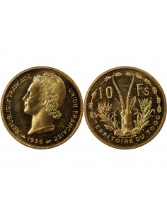 TOGO - 10 FRANCS 1956 ESSAI 2