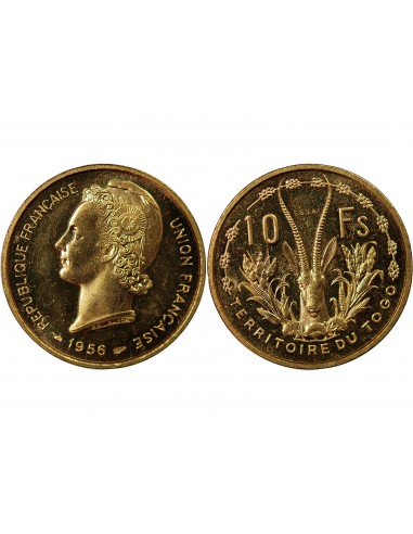 TOGO - 10 FRANCS 1956 ESSAI