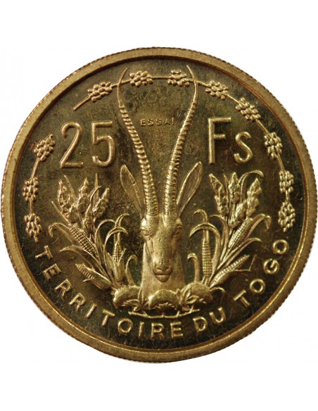 TOGO - 25 FRANCS 1956 ESSAI