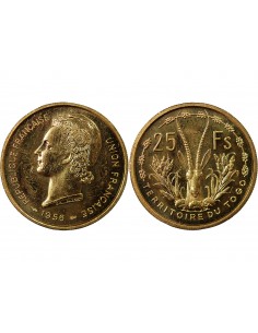 TOGO - 25 FRANCS 1956 ESSAI 2